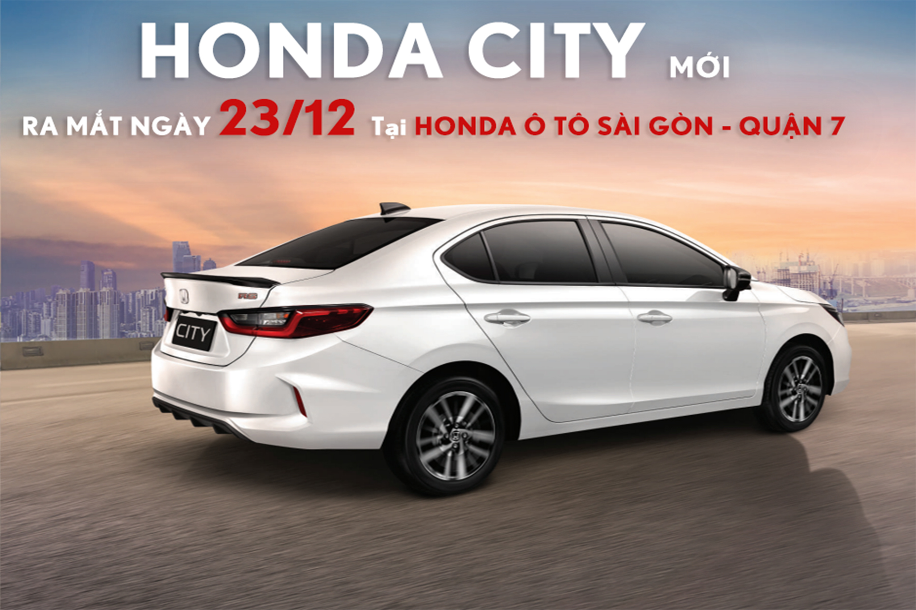 Honda City 2021 ra mắt tại Honda Ôtô Quận 7 ngày 23/12